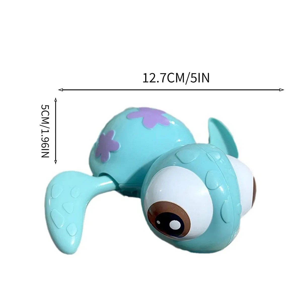 ของเล่นเต่าน้อยว่ายน้ำแบบไขลาน ไม่ต้องใช้แบตเตอรี่ ของเล่นแบบอินเทอร์แอคทีฟ เต่าน้อยน้อยแสนสนุก ของเล่นในน้ำสำหรับอาบน้ำ