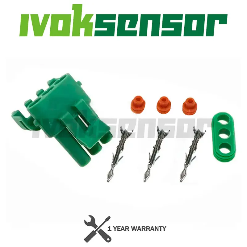 Electrical Connector Socket Female Plug Parts With Plugs Pins For GM DELPHI 1Bar 2Bar 3Bar 4Bar MAP Sensor Manifold Pressure