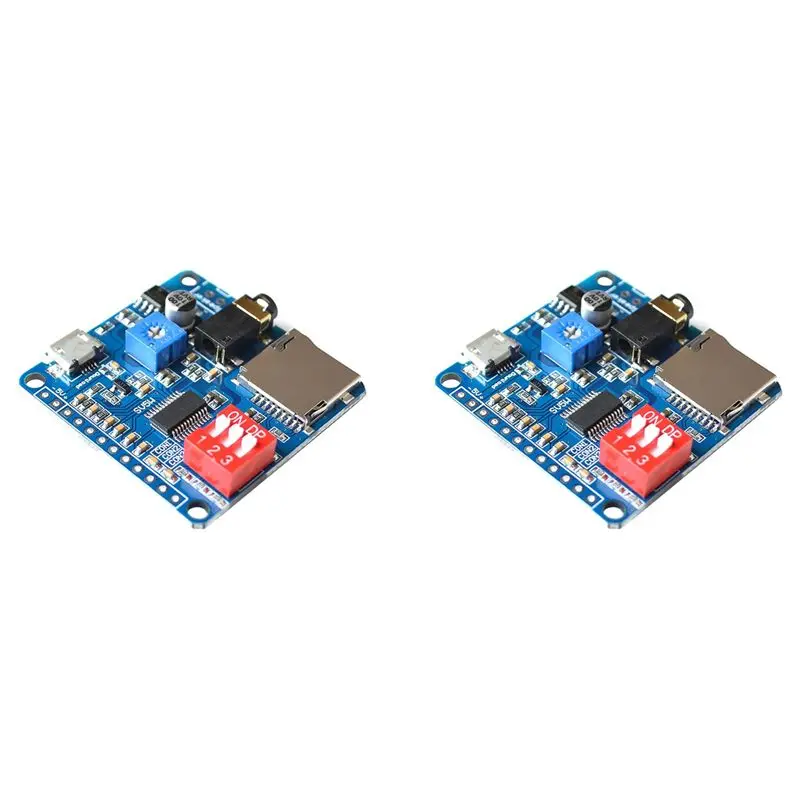 B04C-2X Voice Sound Playback Module MP3 Player Module UART I/O Trigger Class D Amplifier Board 5W DY-SV5W