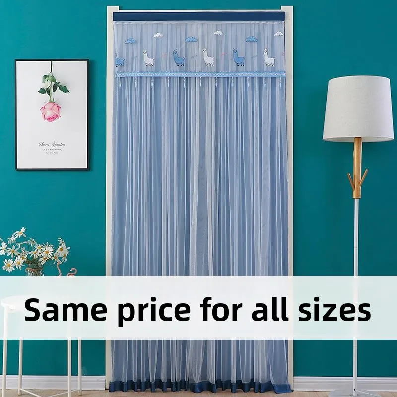 

Штора-перегородка для спальни, без сверления, кружевная, для дома, светонепроницаемая, от комаров, для окон и дверей