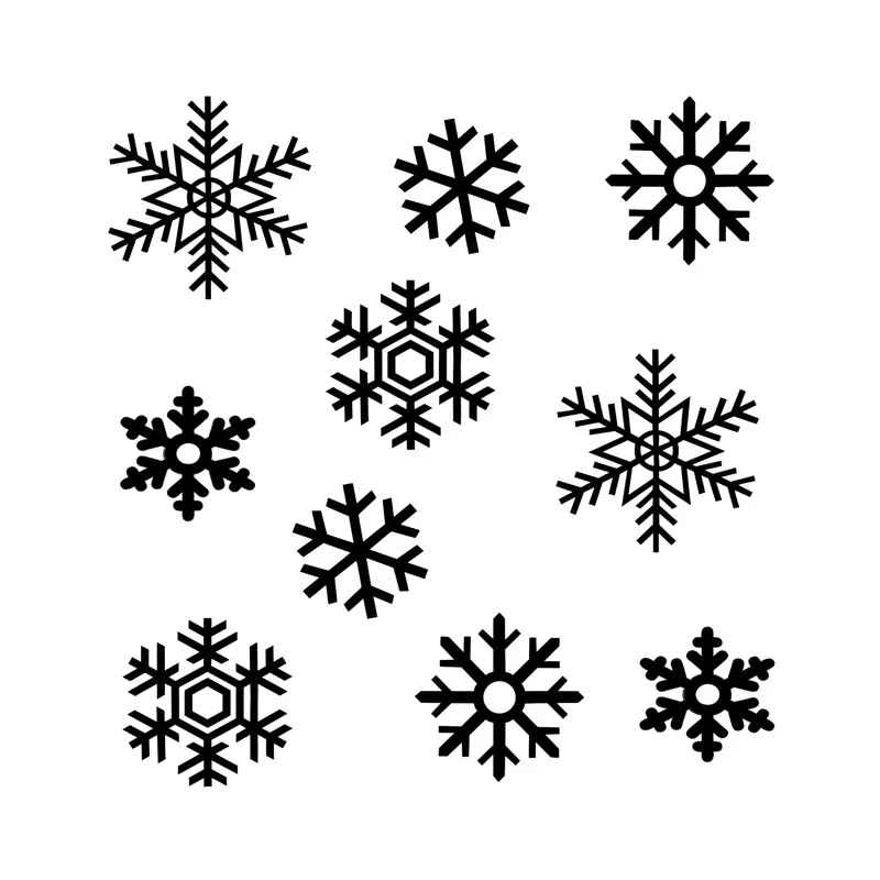 Car Stickers Lovely Winter Snowflake Suit Vinyl Decals Car Motorcycle Bumper Body Rear Window Decorative Decals,20CM*19CM