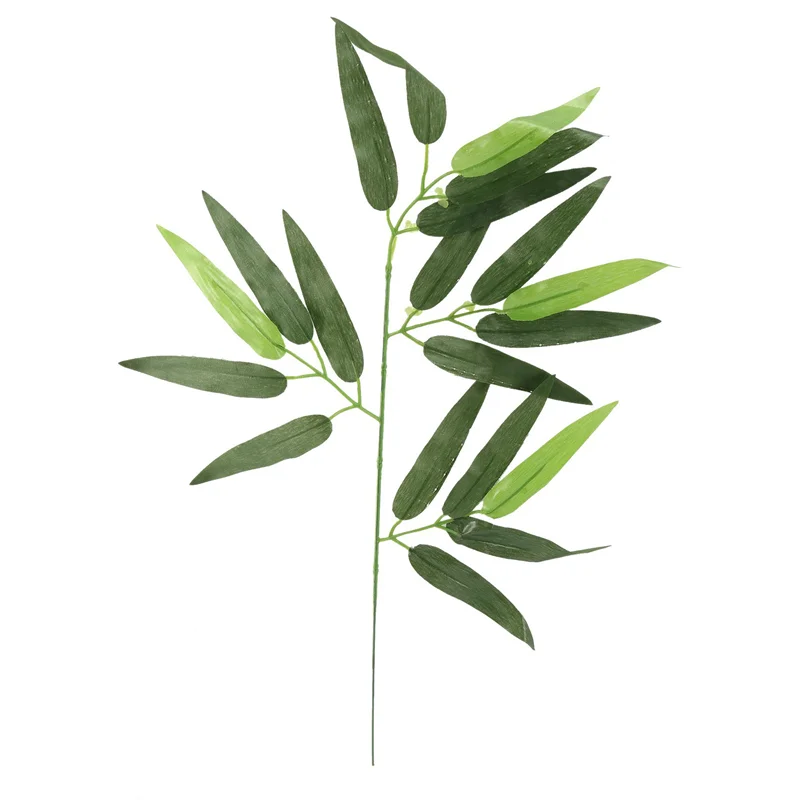 

【Superdeals】300 PCS Artificial Green Bamboo Leaves Fake Green Plants Greenery Leaves For Home Hotel Office Party Decoration