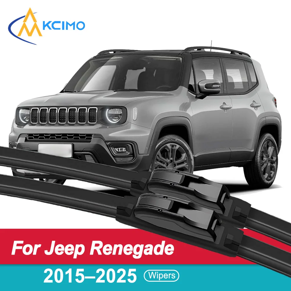 

2PCS Quiet Glide Wiper Blades for Jeep Renegade 2015-2025 Front Windscreen Maintenance Kit‌ All-Season Silicone Wipers