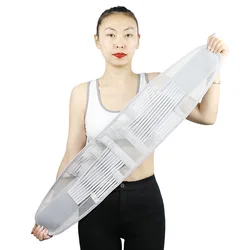 Summer XXL Medical Fitness Brace Waist Belt Spine Support Breathable Lumbar Orthopedic Device Back Support Steel Plate Removable