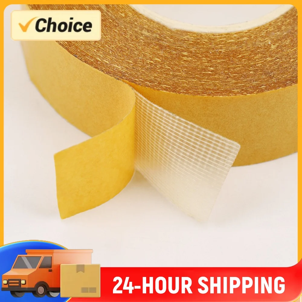 Multipurpose Mounting Tape Removable No Residue Fiberglass Grid Adhesive Grid Double-Sided Tape for DIY Craft Rug Fixed Office
