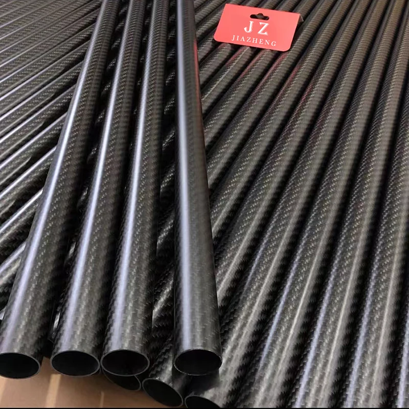 2pcs 3K Carbon Fiber Tube High Composite Hardness Material Length 500mm Twill matte OD6-32mm Pipes For Plant Protection Aircraft