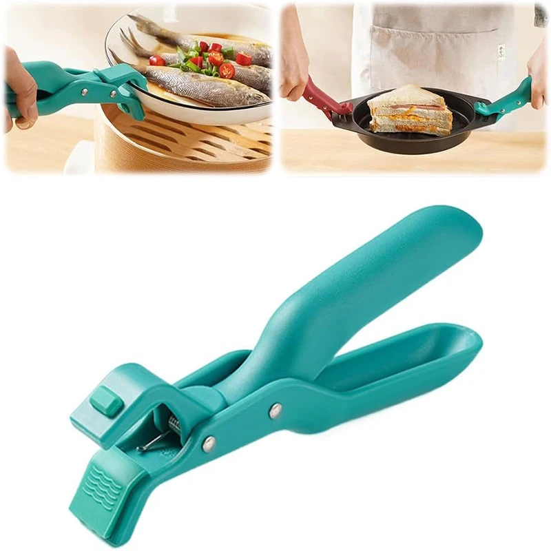 

Practical Hot Bowl Gripper Anti Slip & Anti Scalding Kitchen Home Anti Hot Alloy Pot Clip Bowl Griper Pot Food Clamp