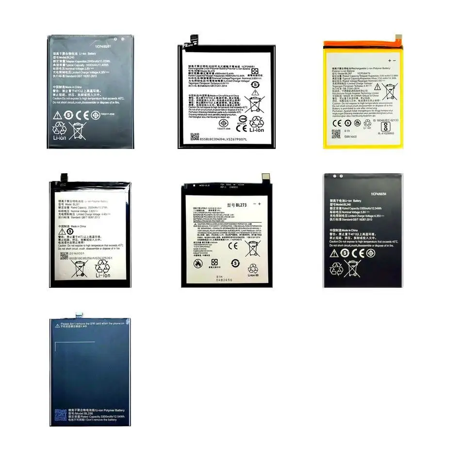 

3000-4000Mah BL261 BL287 BL240 For Lenovo K3 K5 Lemon Note Dual K50-T5 K53a48 L38012 X3 6.0 8 K6 Plus Lite Battery