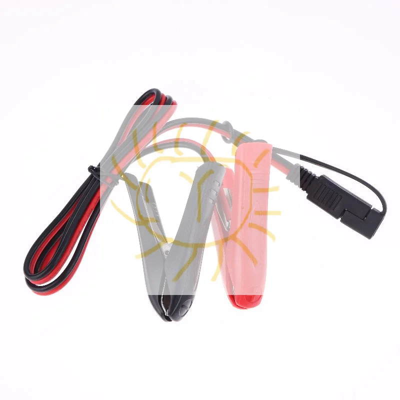 

1PCS Car Solar Power Charging Extension Cable SAE To Alligator Crocodile Clip Connector Quick Release Quick Disconnect