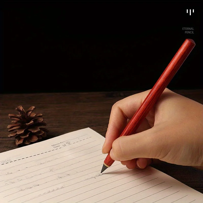 1 قطعة قلم + 5 قطعة طرف قلم رصاص خشبي أبدي HB لا تحتاج إلى شحذ غير قابل للكسر للطلاب رسم عالي التقنية
