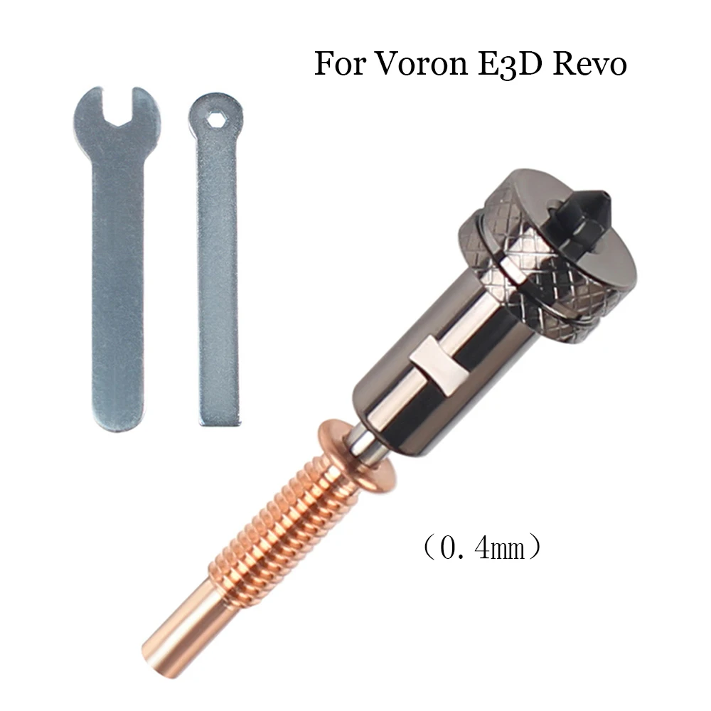 

Для насадки Voron E3D Revo 0,4 мм, насадки из закаленной стали/титана/TC4, материал, запасная часть для 3D-принтера