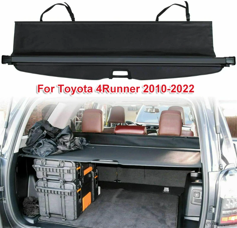 

Black Retractable Cargo Cover Trunk Cover Security Shield Shade for Toyota 4Runner 2010-2022