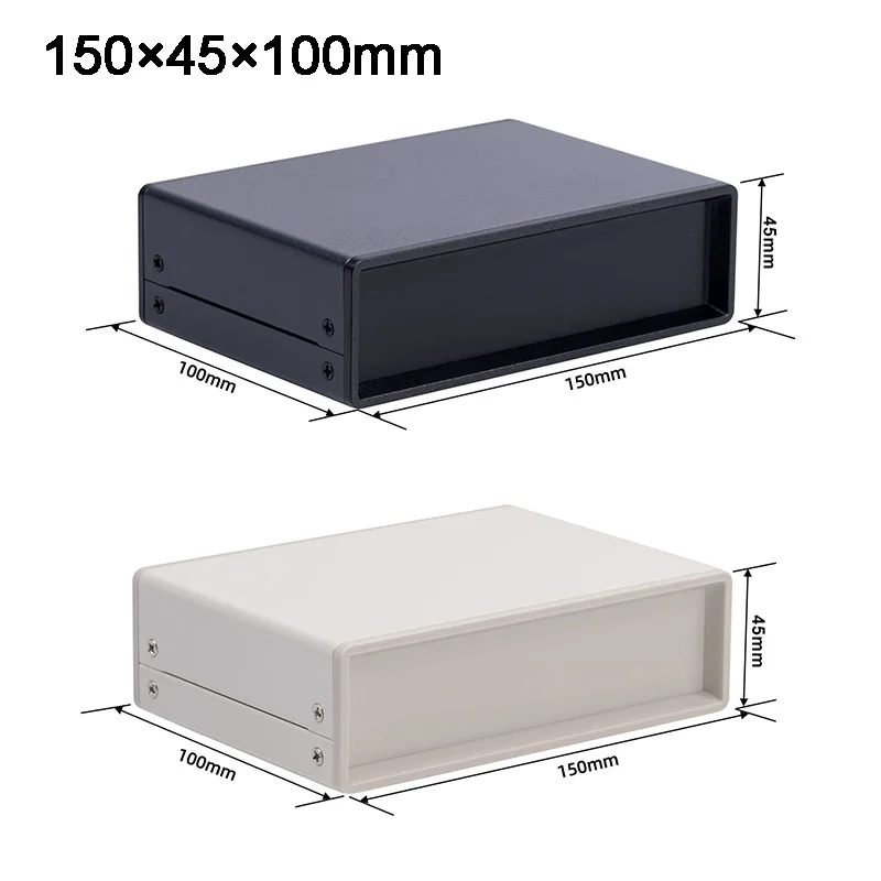 150×45×100mm DIY Enclosure Steel Chassis with Plastic Panel Power Supply Housing Case for Surveillance Camera DIY Project Box