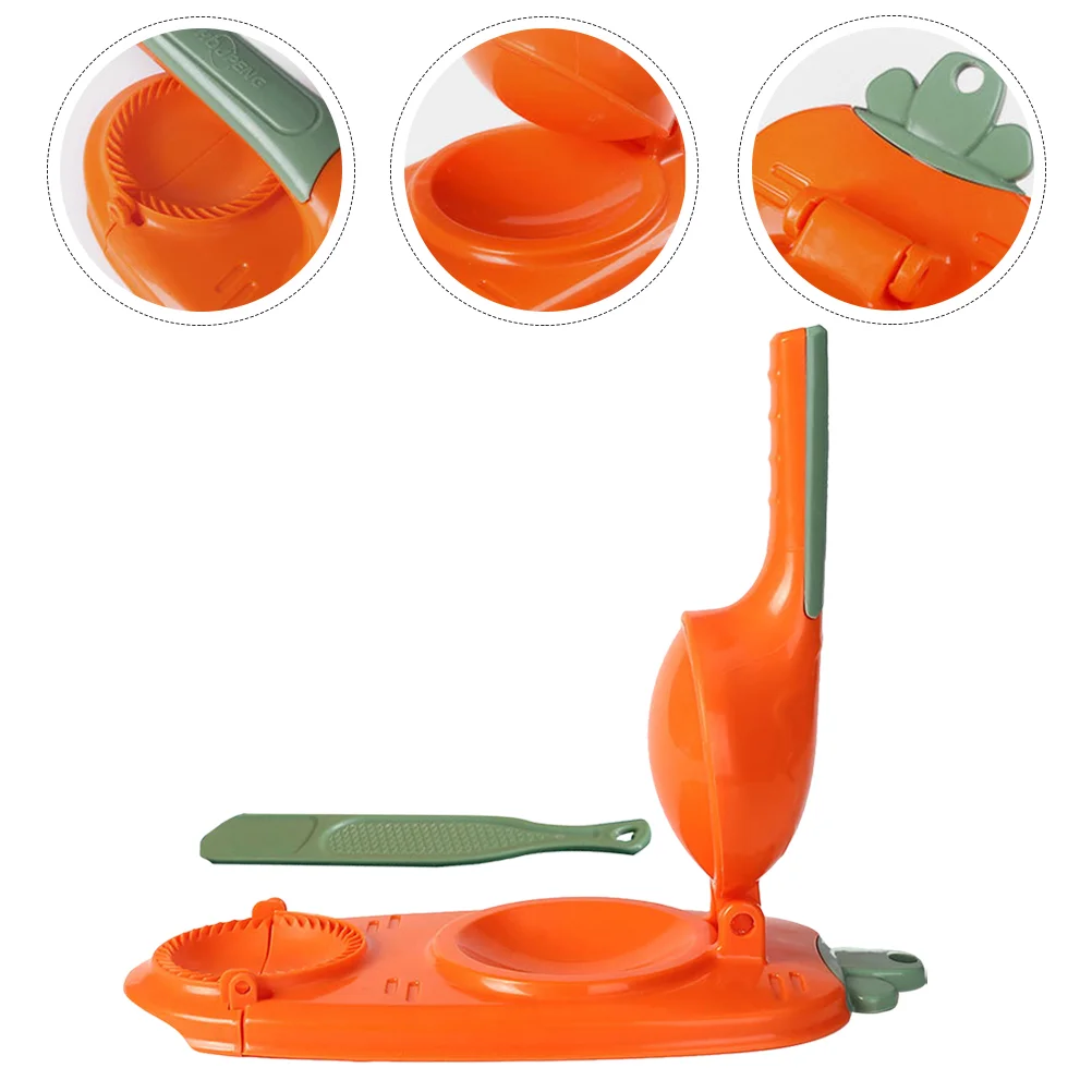 

Gyoza Artifact for Pressing Dumpling Wrappers Dough Portable Skin Making Tool Household Presser Orange Dumplings Maker