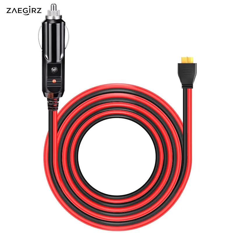 3m 2m 1.5m Car Cigarette Lighter to XT60 Cable for ALLPOWERS R600 R1500 Oukitel P1000E/P1500/P2001E PLUS Etc. Solar Generators.