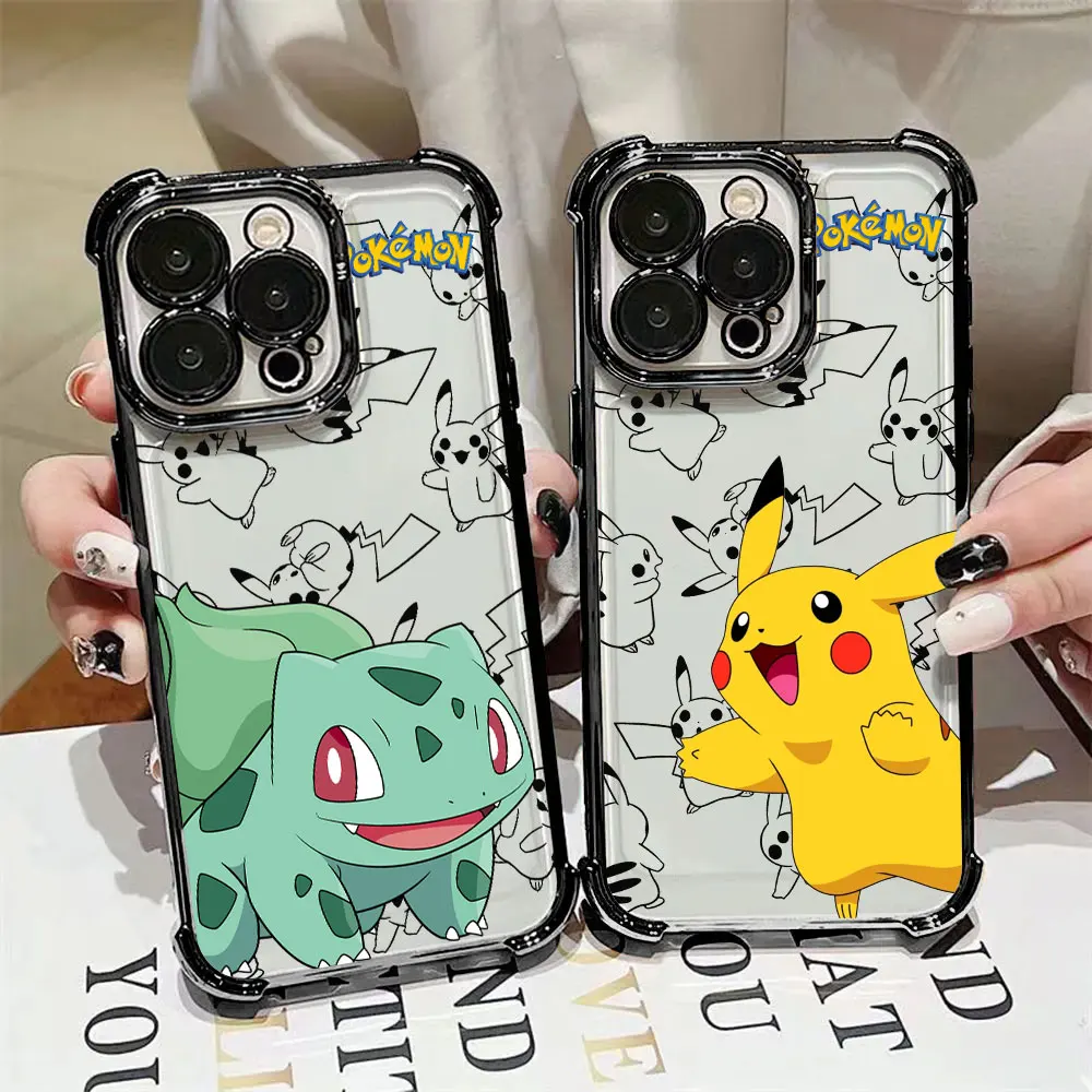 Cartoon P-Pokemons Baby Handyhülle für Xiaomi 17T Pro 15T 14T 13 15 F8 Ultra Poco X7 F7 X3 X6 F5 M7 M8 Pro Max Weiche Transparente Schutzhülle