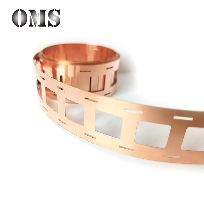 1M/2M 0.2mm T2 Copper Strips For High Current 18650 21700 Power Battery Welding Connection Sheet Punched 0.2*27mm Copper Belt