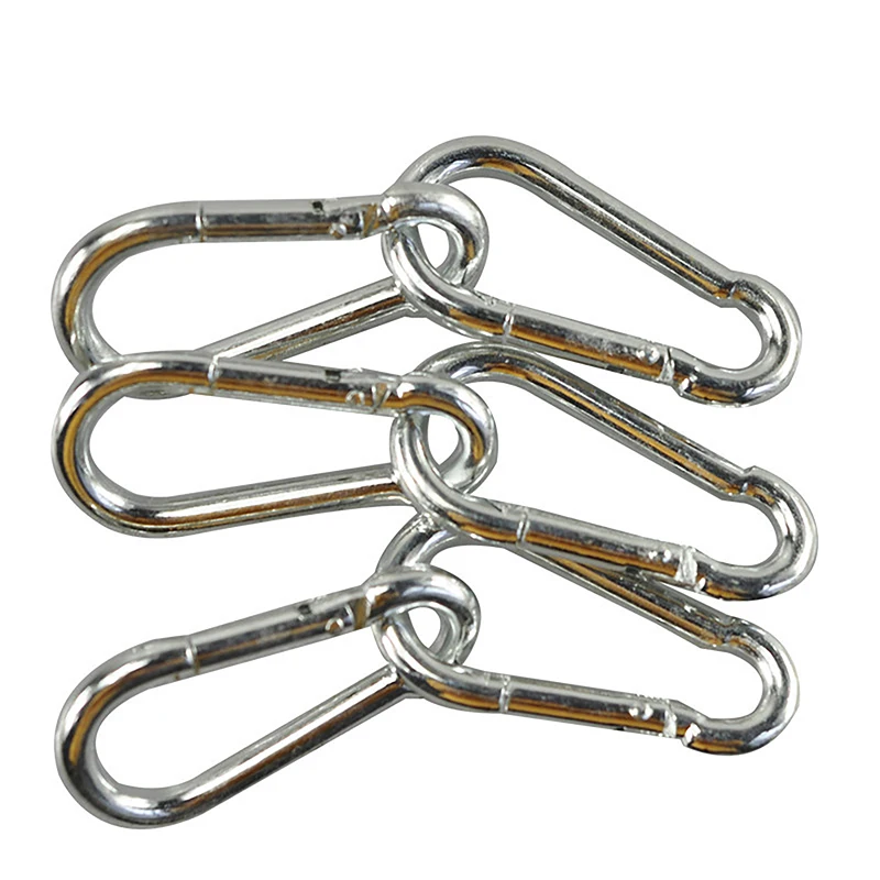 

1pcs Spring Snap Hook Stainless Steel Carabiner Steel Clips Keychain Heavy Duty Quick Link For Camping Hiking Travel