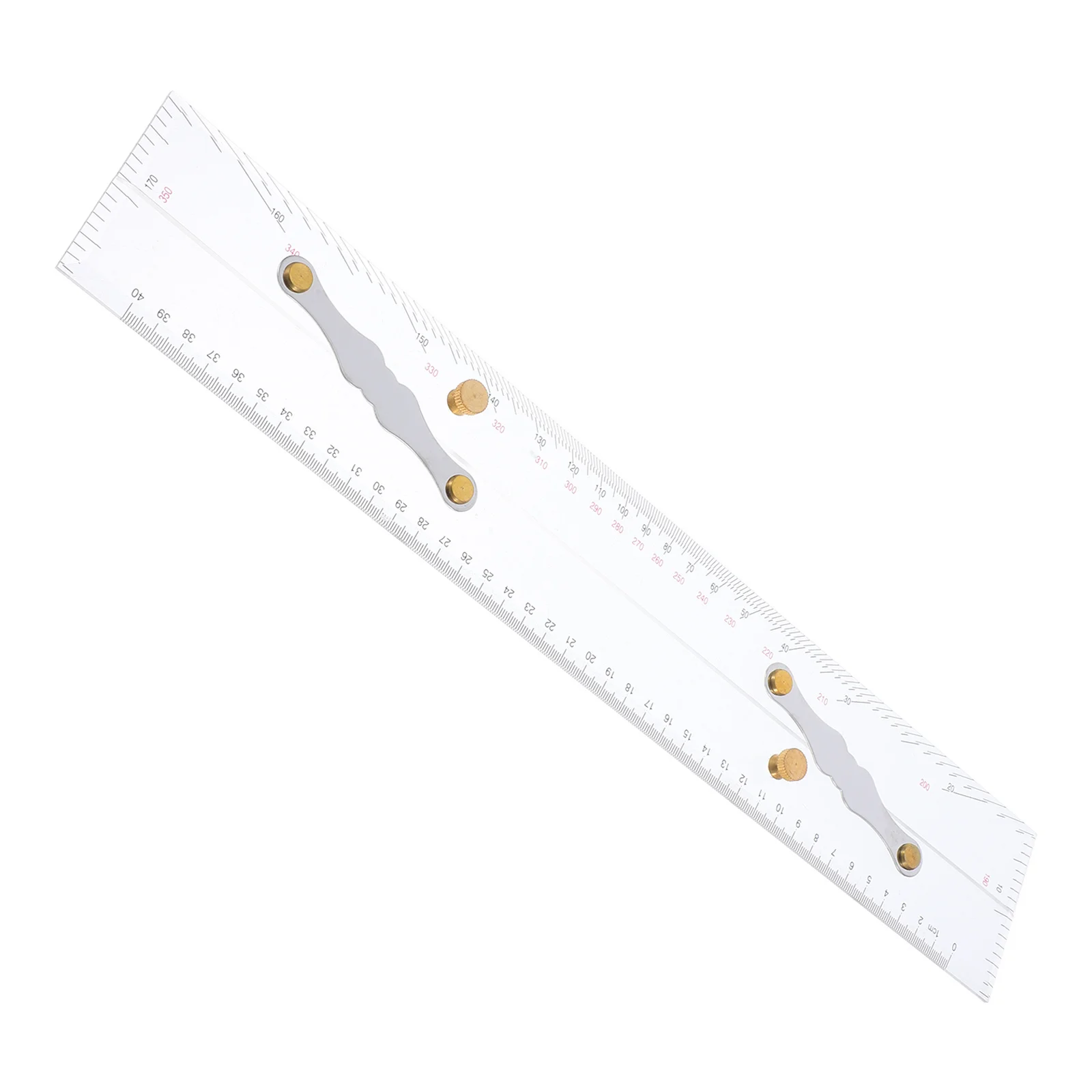 مسطرة متوازية من الأكريليك الشفاف للرسوم البيانية البحري أداة قياس موثوقة للملاحة المحيطية والهندسة البحرية #4