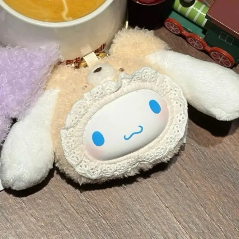 In Stock Sanrio Fluffy Teddy Bear Series Blind Box Kawai Vinyl Plush Pendant Kuromi Melody Figure Doll Mystery Box Toys Gifts