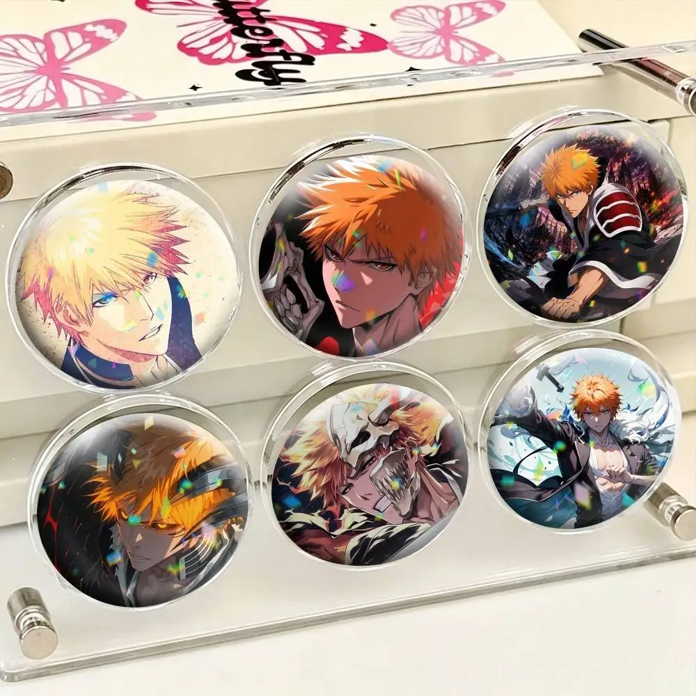 I-Ichigo Kurosaki B-Bleach 25mm 32mm 44mm 58mm 75mm Brooches Badges Pins for Accessories Gift