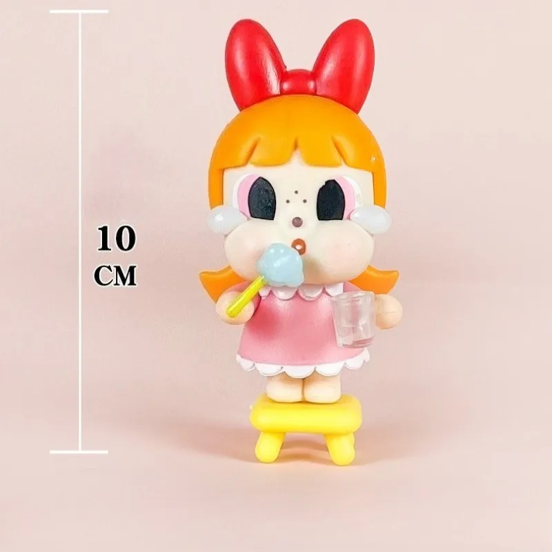 10CM De Powerpuff Girls Seizoen Huilende Baby Blind Box PVC Leuke Ornamenten Willekeurige Stijl Jongens en Meisjes Besparen Geschenken Trendy Speelgoed