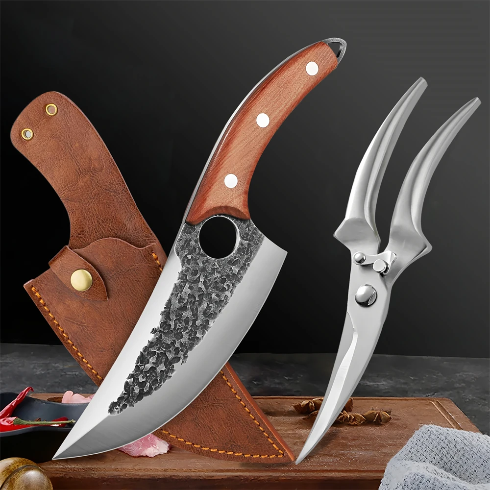 1-2PCS, professionelle Küche Stahl Küche Schere Boning Schneiden Huhn Knochen Schere Kochen Schere Werkzeuge Küche Zeug