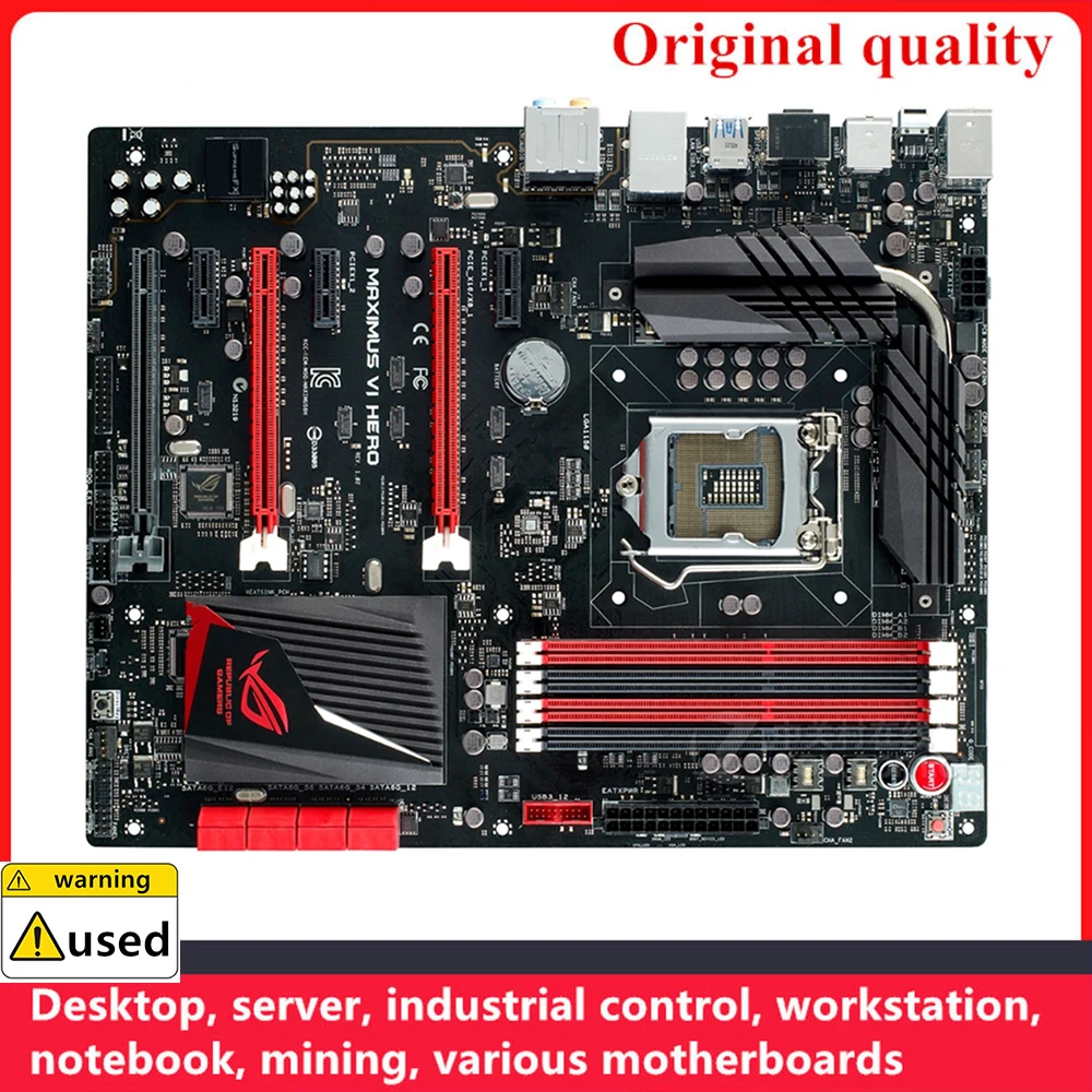 

Материнские платы Для Maximus VI Hero LGA 1150 DDR3 32 Гб ATX Intel Z87 разгон материнская плата для настольного компьютера SATA III USB3.0