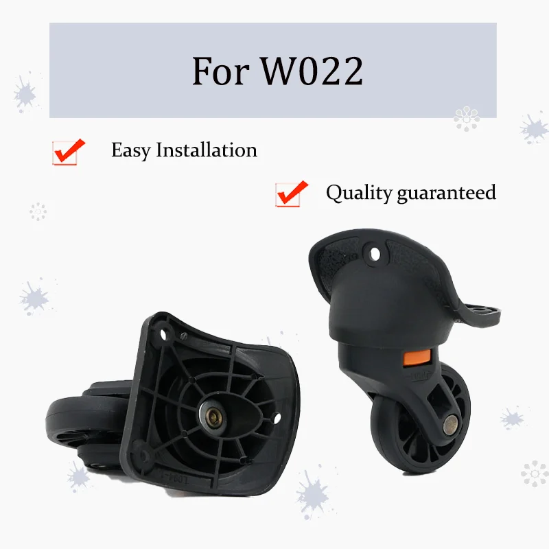 

For W022 Universal Luggage Wheel Repair - 360° Silent Replacement Wheel Thickened Rubber Silent Easy-Change Replacement Kit