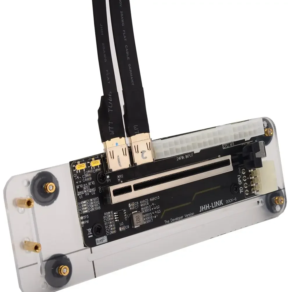 EGPU بطاقة الرسومات الخارجية للكمبيوتر المحمول بناء M.2 مفتاح M EGPU دعامة حامل PCIe3.0 X4 كابل الناهض متوافق مع Win10 GTX 1060ti