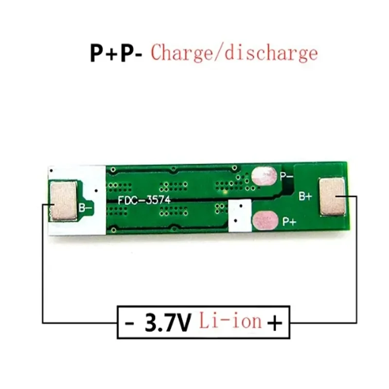 1S 10A 3.7V li-ion BMS PCM battery protection board pcm for 18650 lithium ion li battery