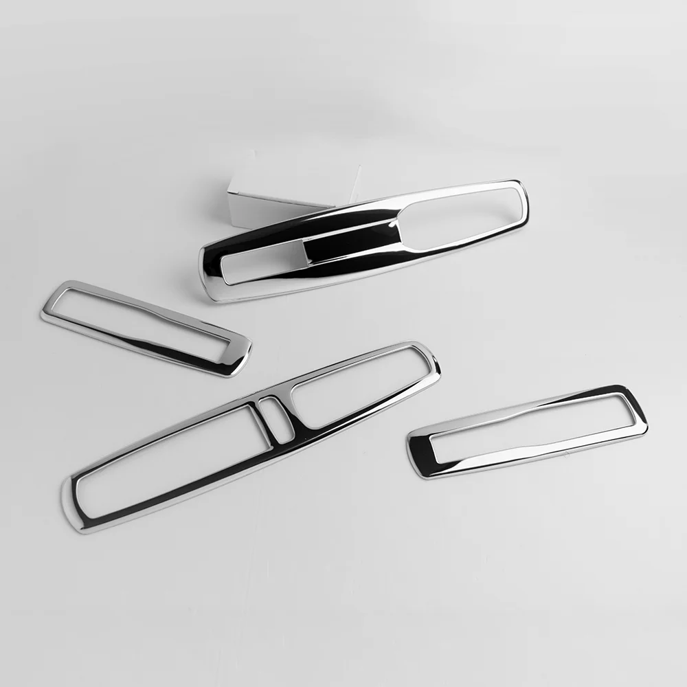 For Renault Scenic 3  2012-2023 Stainless Steel Window Glass Switch Cover Overlay Trim Panel Chrome Car Styling Accessories 4PCS