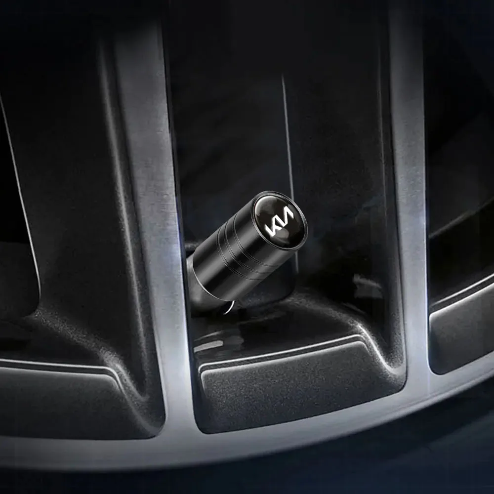 4szt Metalowe kołpaki zaworów powietrza do kół samochodowych Akcesoria samochodowe do KIA Rio Ceed Sportage Cerato Sorento Picanto Optima Soul