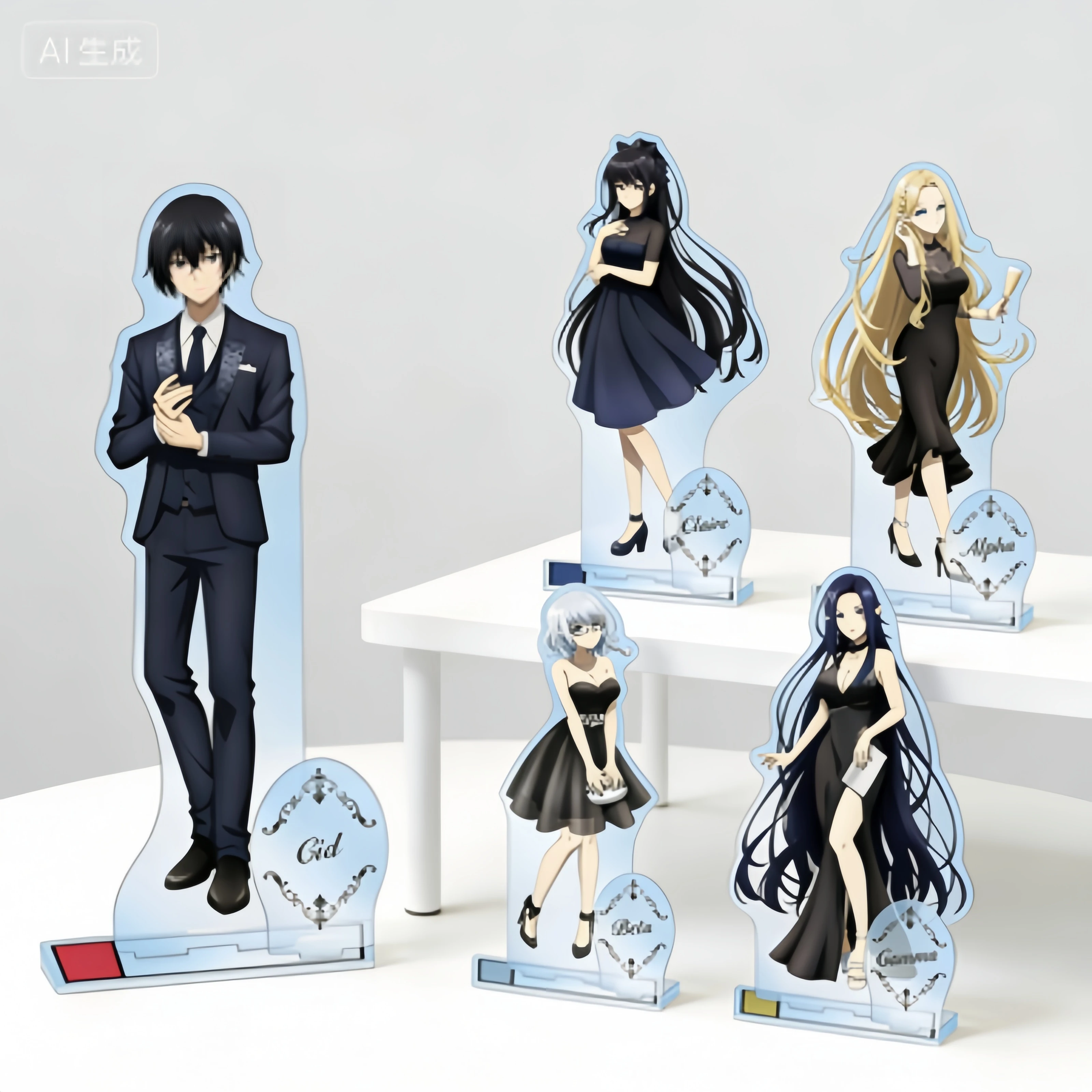 15CM New Anime The Eminence in Shadow Acrylic Stand Model Cosplay Characters Ornament Exquisite Product Keychains FACTORY STORE