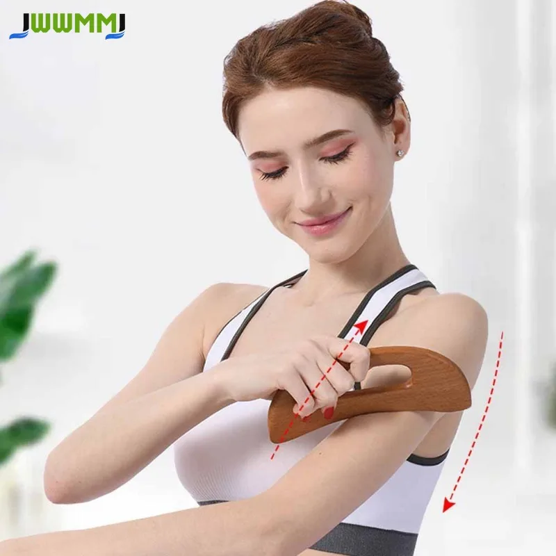 1pcs Beech Wood Scraping Stick Board for General Body Massage,Acupoints for Rolling Out Tendons,and Meridian Dredging