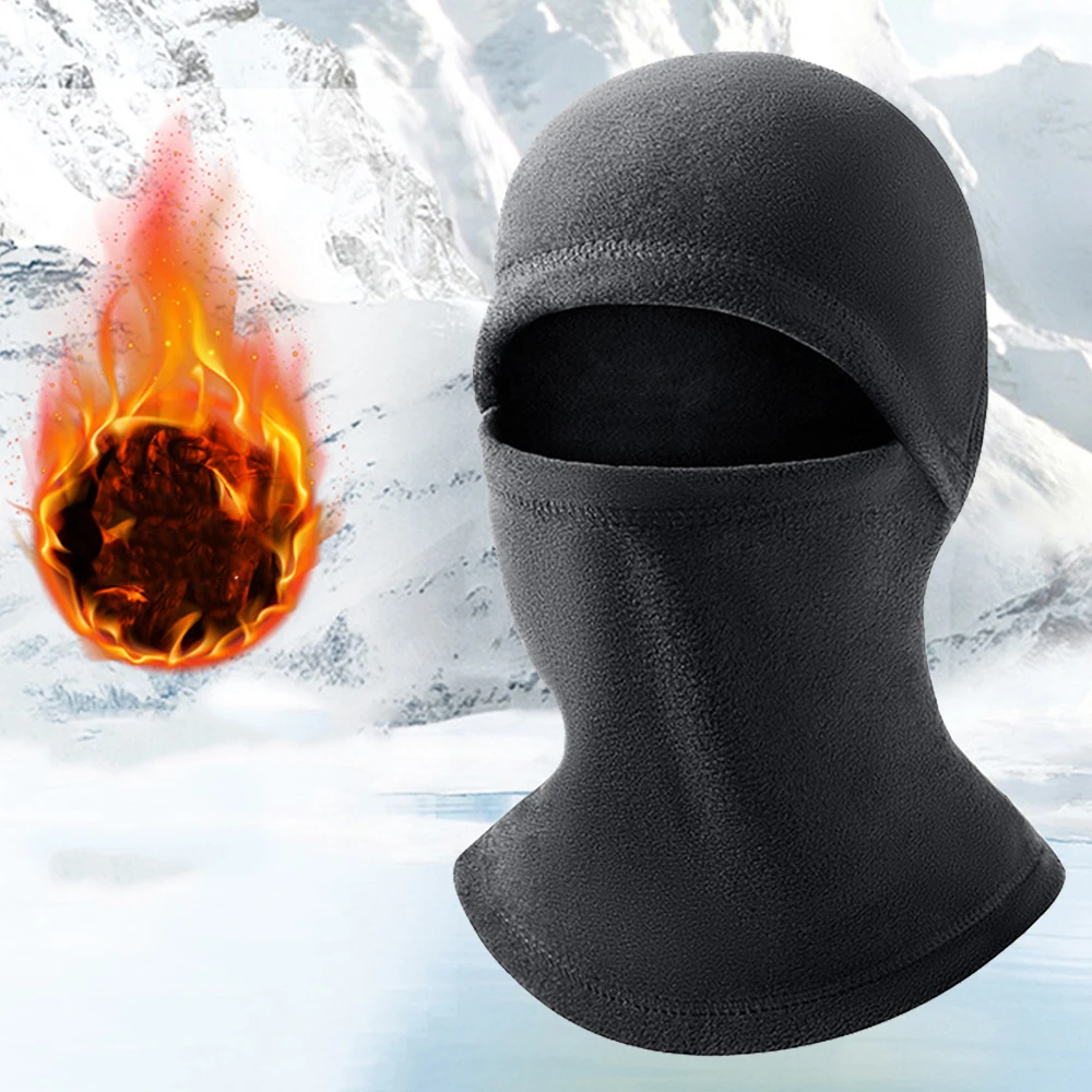 Motorcycle Face Mask Shawl Autumn Winter Thermal Fleece Face Shield Mask Moto Balaclava Windproof Cycling Ski Scarf Ski Mask