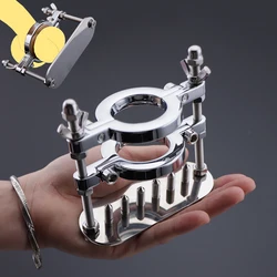 6 Style Male Chastity Cock Ring Stretcher Scrotum Stimulation Lock Training Device Metal Spike Penis Ring Clamp Testicle Clamp