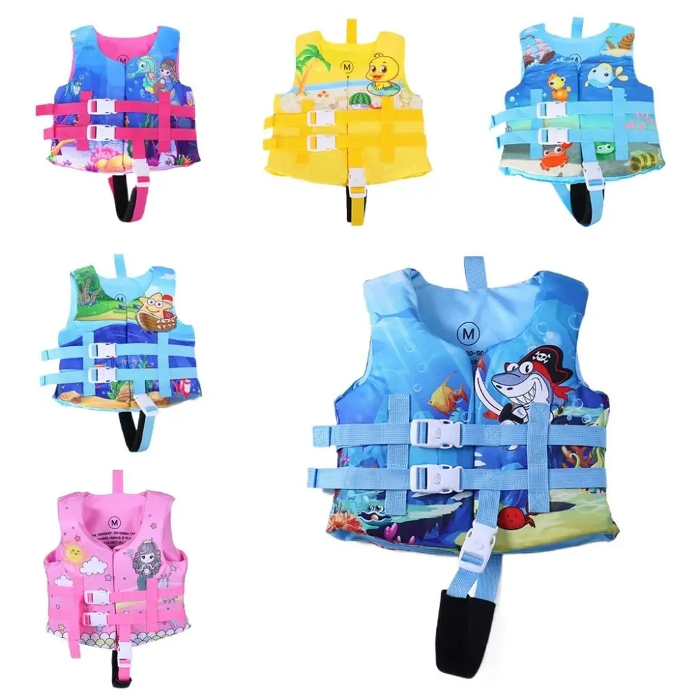 Roupa de banho jaqueta de natação crianças colete salva-vidas flutuabilidade espuma flutuante jaqueta azul rosa bebê flutuabilidade terno deriva barco