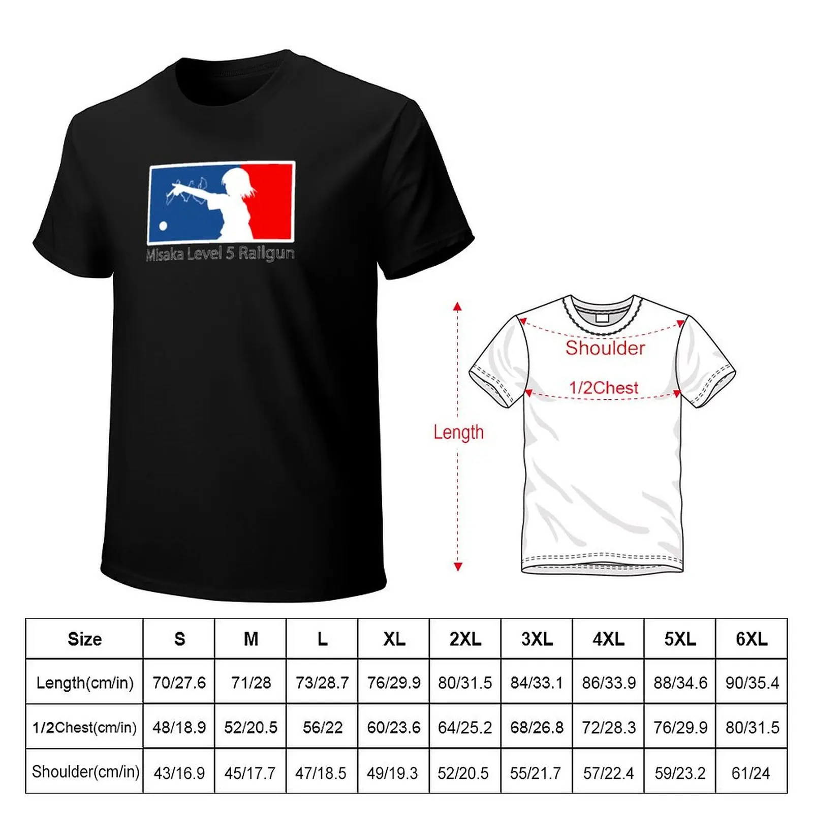 MLR ( Misaka Level 5 Railgun) T-Shirt t shirts for man cotton soft T-Shirt