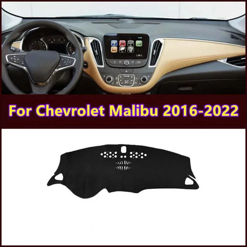 For Chevrolet Malibu 2016-2022 Dashboard Cover Non-Slip Pad Dash Mat Sun Shade