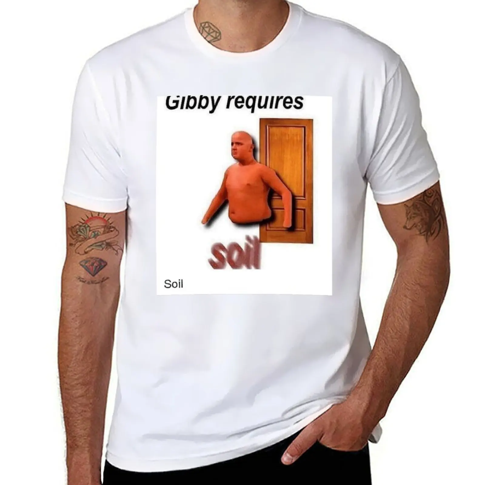 

gibby requires soil T-Shirt t shirt for man man t shirt cotton T-Shirt
