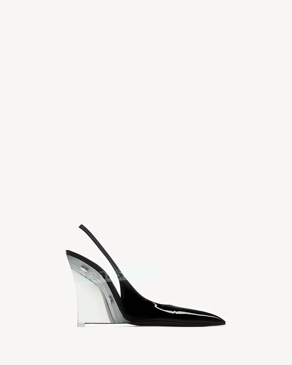 Sandalias transparentes con punta estrecha para mujer, zapatos de tacón alto con hebilla y correa en el tobillo, zapatos sólidos de cuero sexys, Slingback, novedades de 2025