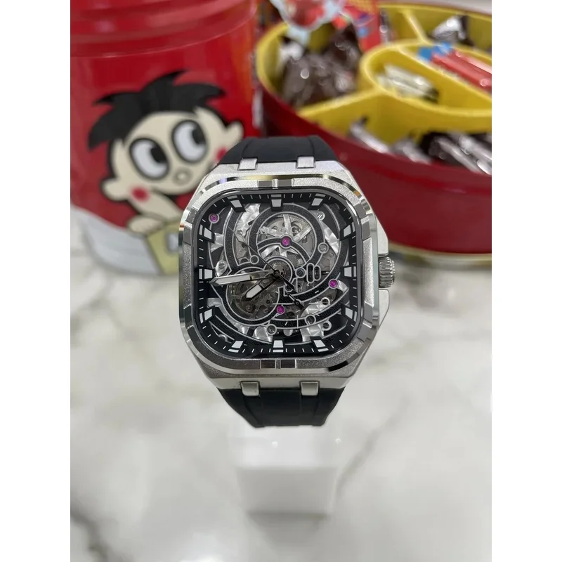 High Quality Newest Customized 2026  AILANG Unique Skeleton Tourbillon Automatic Mechanical Watch Waterproof AL8860