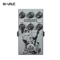 M-VAVE MINI-EFX Electric Guitar Multic-effects Pedal 4 Overdrive Effects 4 Distortion Effects Boost 3 Band EQ True Bypass