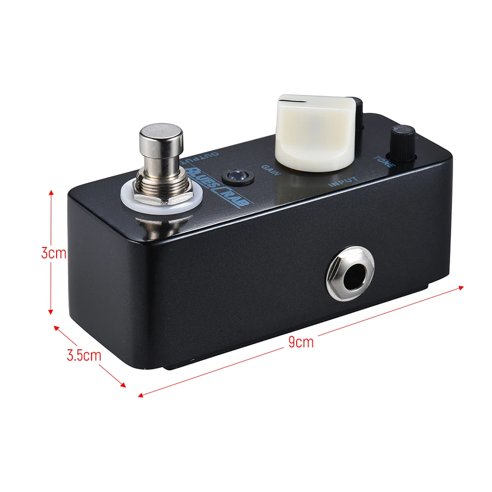 MOOER BLUES CRAB Blues Overdrive Guitar Effect Pedal True Bypass Full Metal Shell Instrument Effect Machine Guitar Accessories