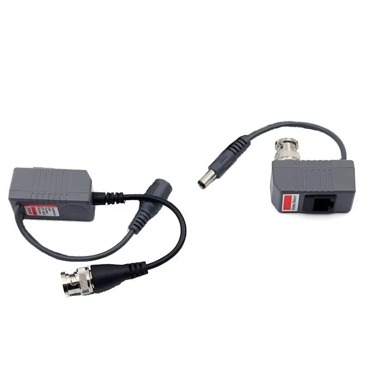 Video dan Power Over CAT5/5E/6 Kabel Keamanan 1 Pasang 2 In 1 Kamera CCTV Video Balun Konektor Transceiver BNC UTP RJ45
