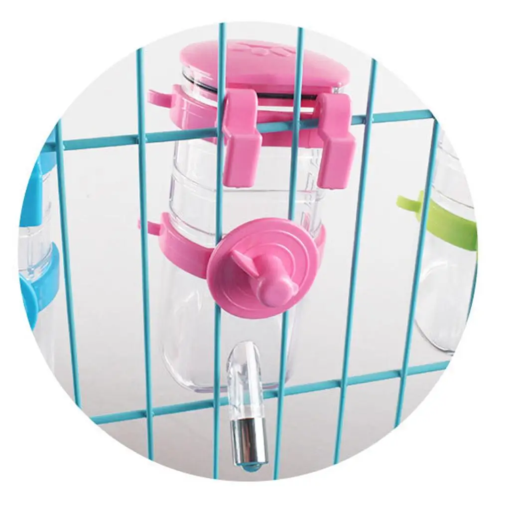 Adjustable No-Drip Pet Water Bottle Drinker Dog Kennel Cage Water Dispenser