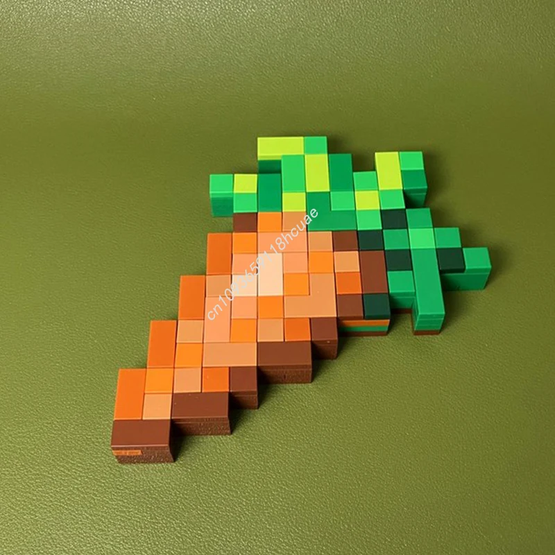 

133pcs MOC Carrot Miniature World Building Blocks DIY Assemble creative idea Education Brick Children Kids Christmas toy Gift