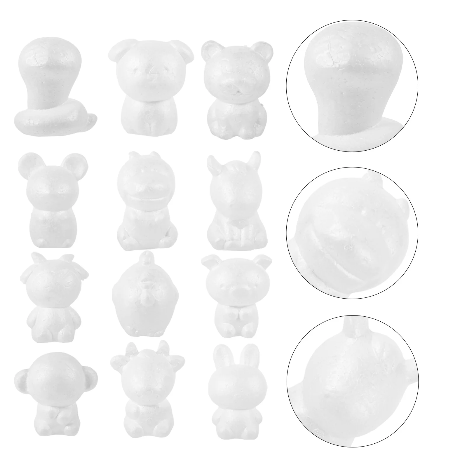 งานฝีมือรูปสัตว์จีน 12 ราศี 12 ชิ้น สนุกสนาน สร้างสรรค์ เหมาะสำหรับเด็กก่อนวัยเรียน กิจกรรมเสริมพัฒนาการ คริสต์มาส ปีใหม่