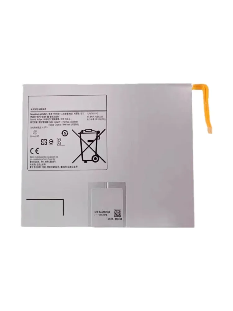 。.for Samsung Galaxy Tab S8 SM-X700 SM-X706 Tablet Battery EB-BT875ABY.。